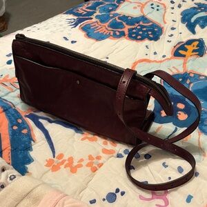 Parker Thatch  Lily Crossbody - Heritage "Broken-In" Leather Oxblood Burgundy